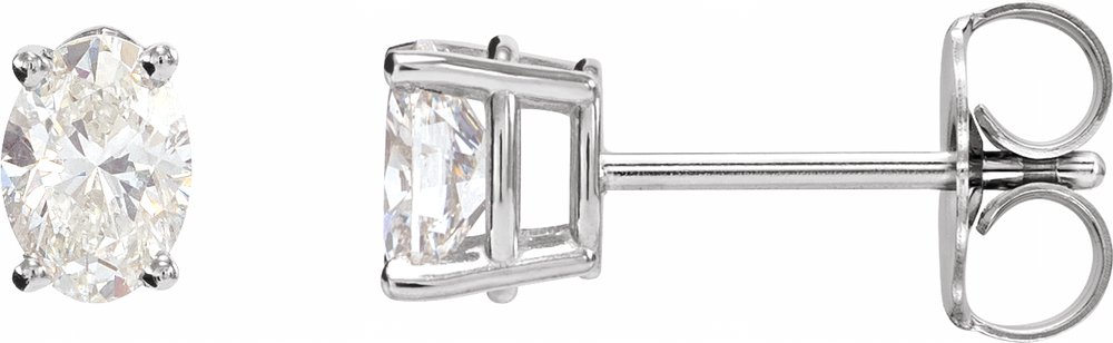 Sterling Silver 1/3 CTW Lab-Grown Diamond Earrings