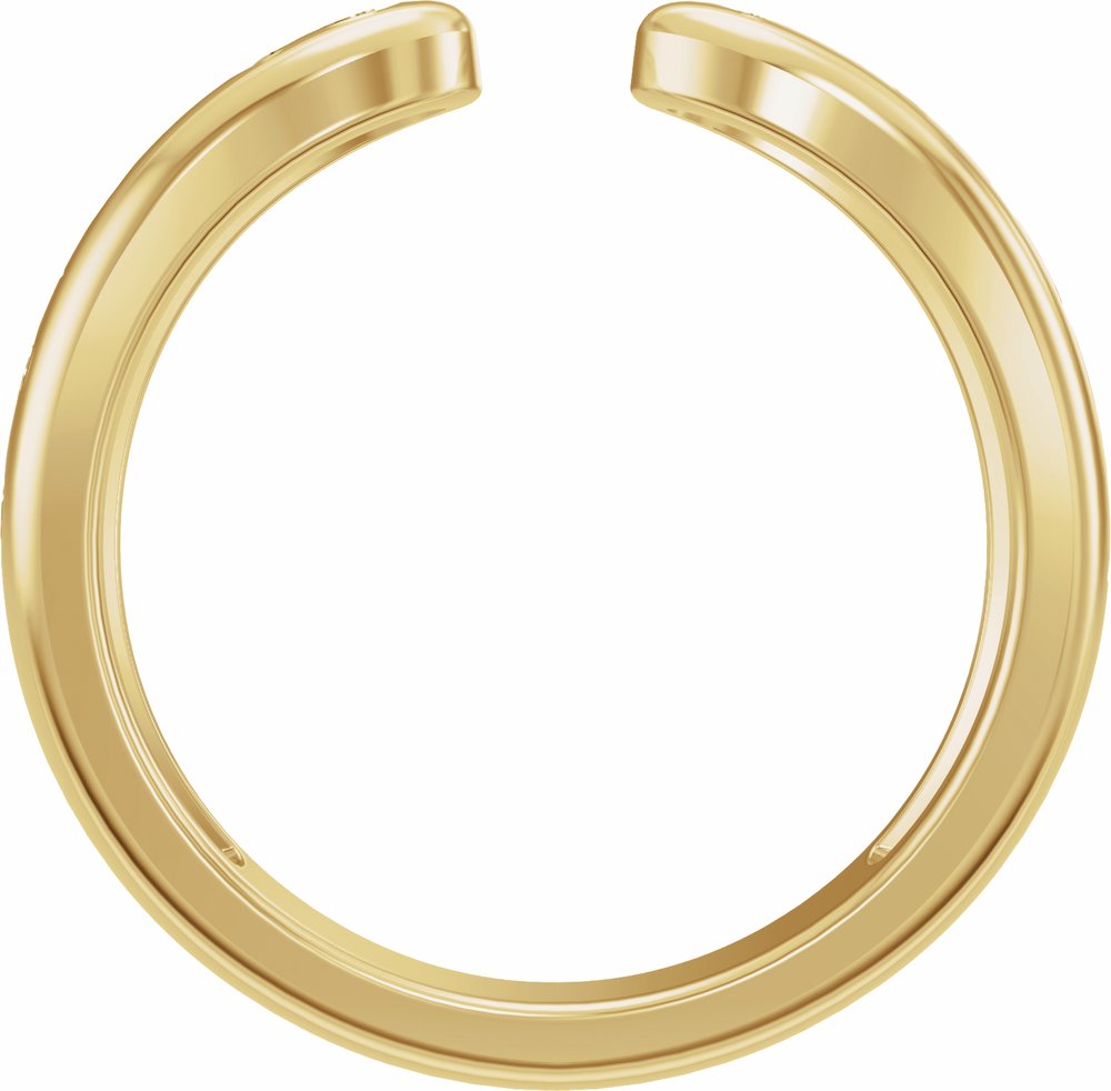 14K Yellow Gold 3 mm Vintage-Inspired Open Band Size 7