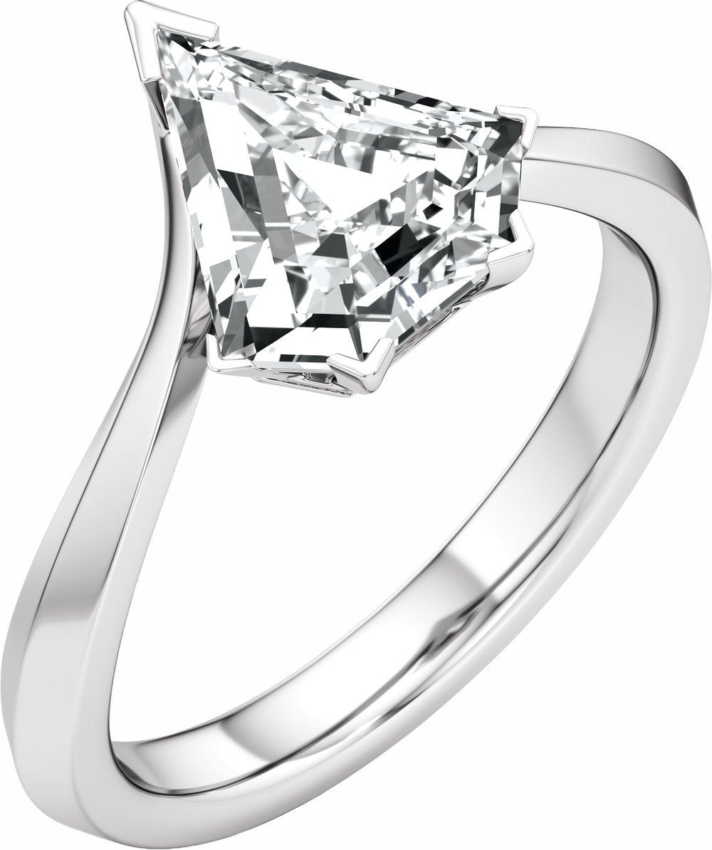 14K White Gold 2 CTW Lab-Grown Diamond Engagement Ring