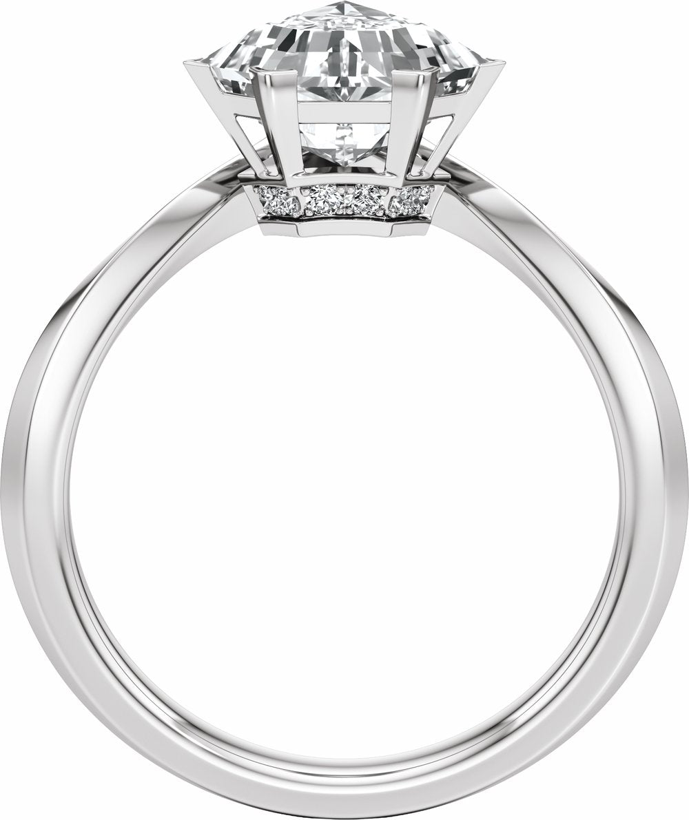 14K White Gold 2 CTW Lab-Grown Diamond Engagement Ring