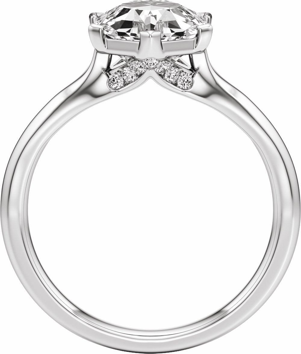 14K White Gold 2 1/8 CTW Lab-Grown Diamond Engagement Ring
