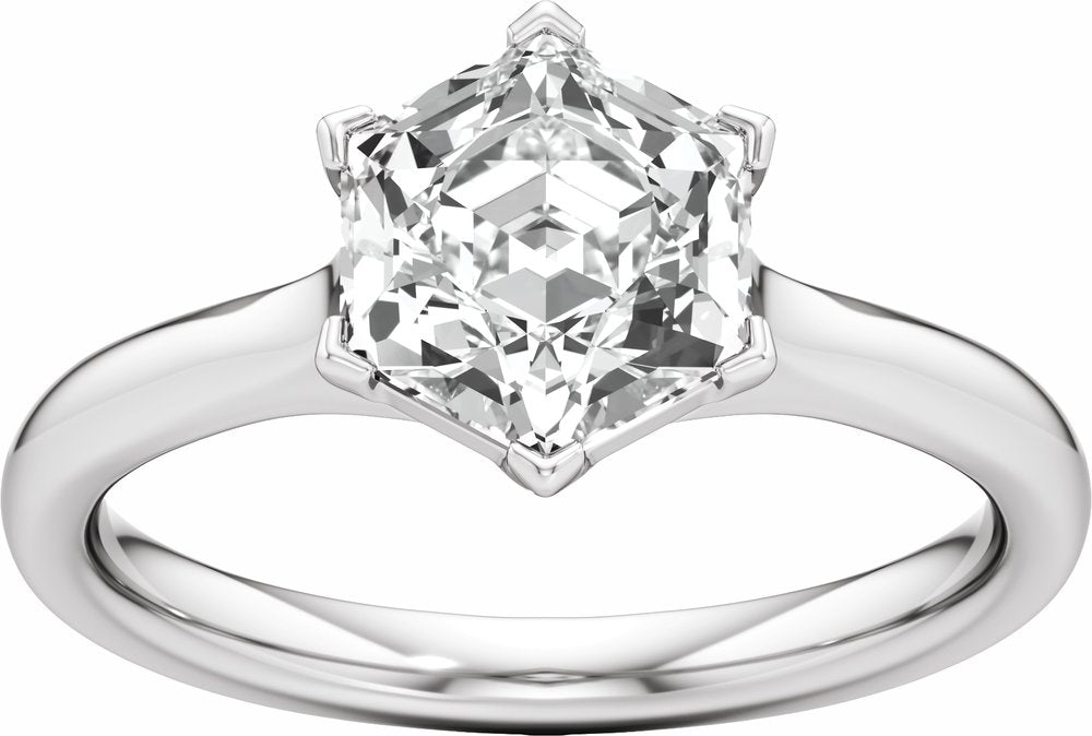 14K White Gold 2 1/8 CTW Lab-Grown Diamond Engagement Ring