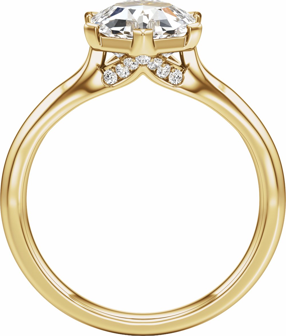 14K Yellow Gold 2 1/8 CTW Lab-Grown Diamond Engagement Ring