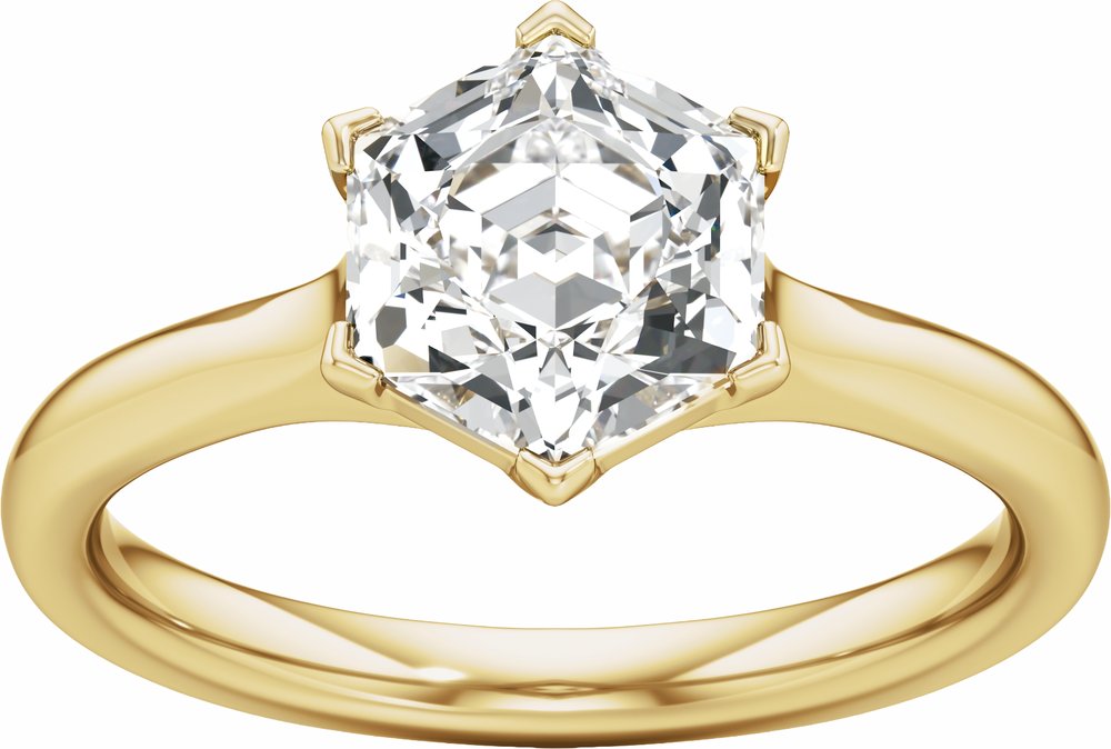 14K Yellow Gold 2 1/8 CTW Lab-Grown Diamond Engagement Ring