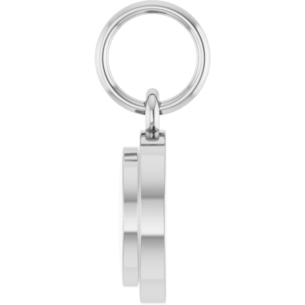 Sterling Silver Engravable Round Pendant