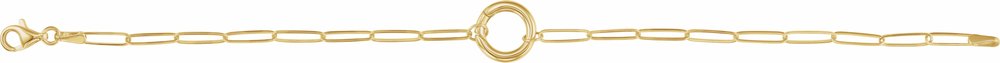 14K Yellow Gold Charm 7" Bracelet