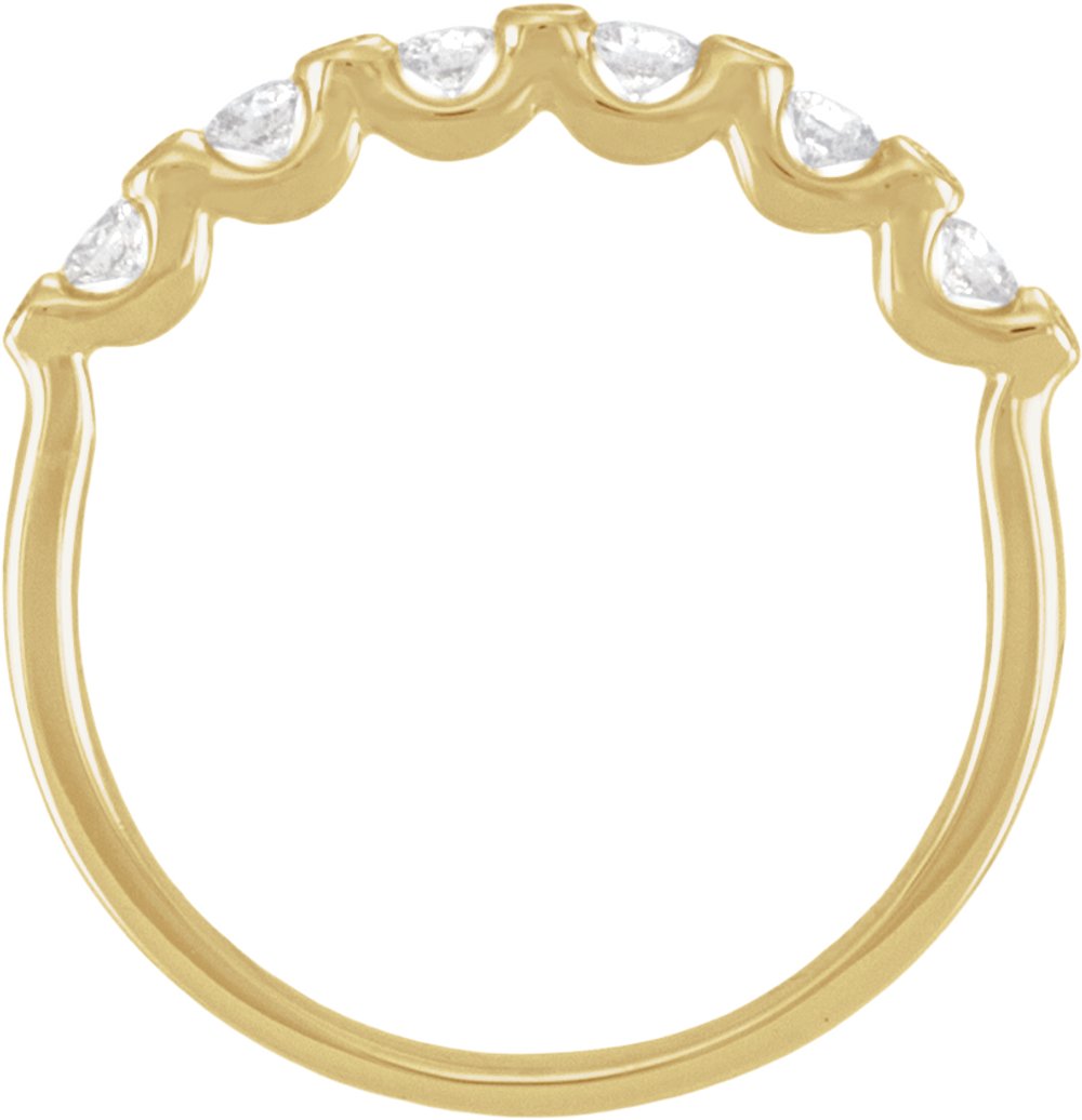 14K Yellow Gold 1/3 CTW Natural Diamond Anniversary Band