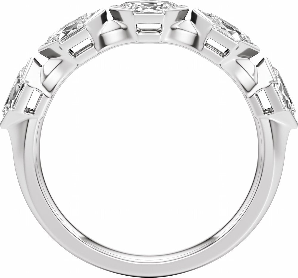 14K White Gold 3/4 CTW Lab-Grown Diamond Anniversary Band