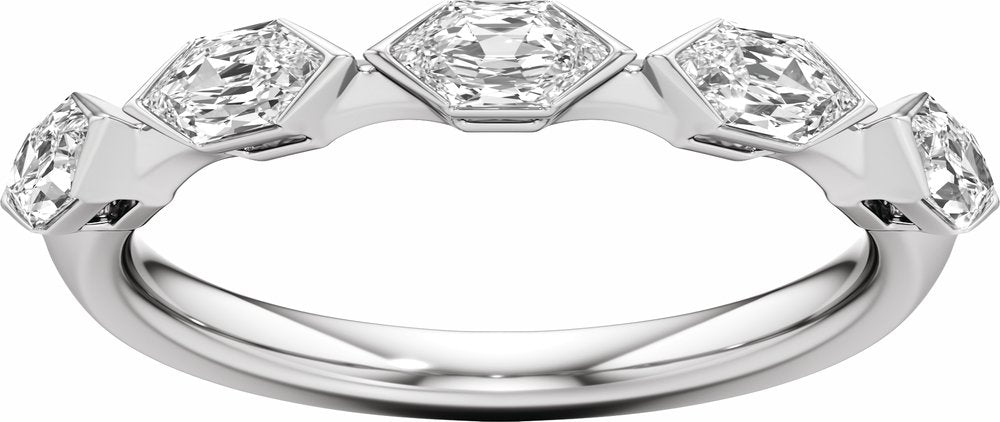 14K White Gold 3/4 CTW Lab-Grown Diamond Anniversary Band