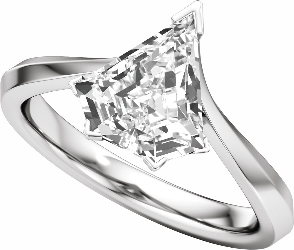 14K White Gold 2 CTW Lab-Grown Diamond Engagement Ring