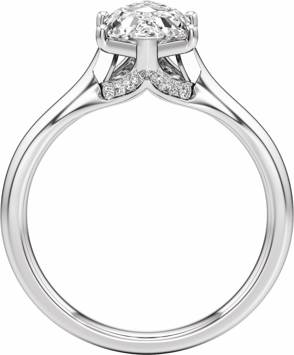 14K White Gold 2 1/6 CTW Lab-Grown Diamond Engagement Ring