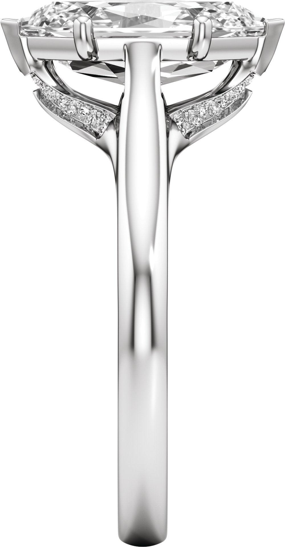 14K White Gold 2 1/6 CTW Lab-Grown Diamond Engagement Ring