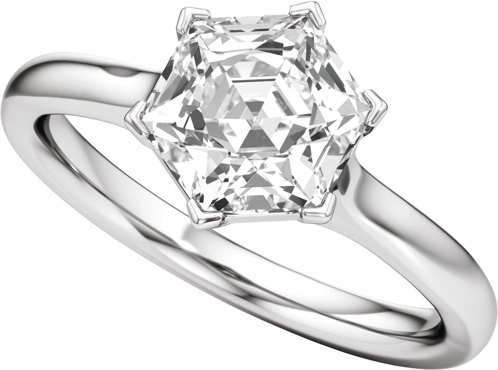 14K White Gold 2 1/8 CTW Lab-Grown Diamond Engagement Ring