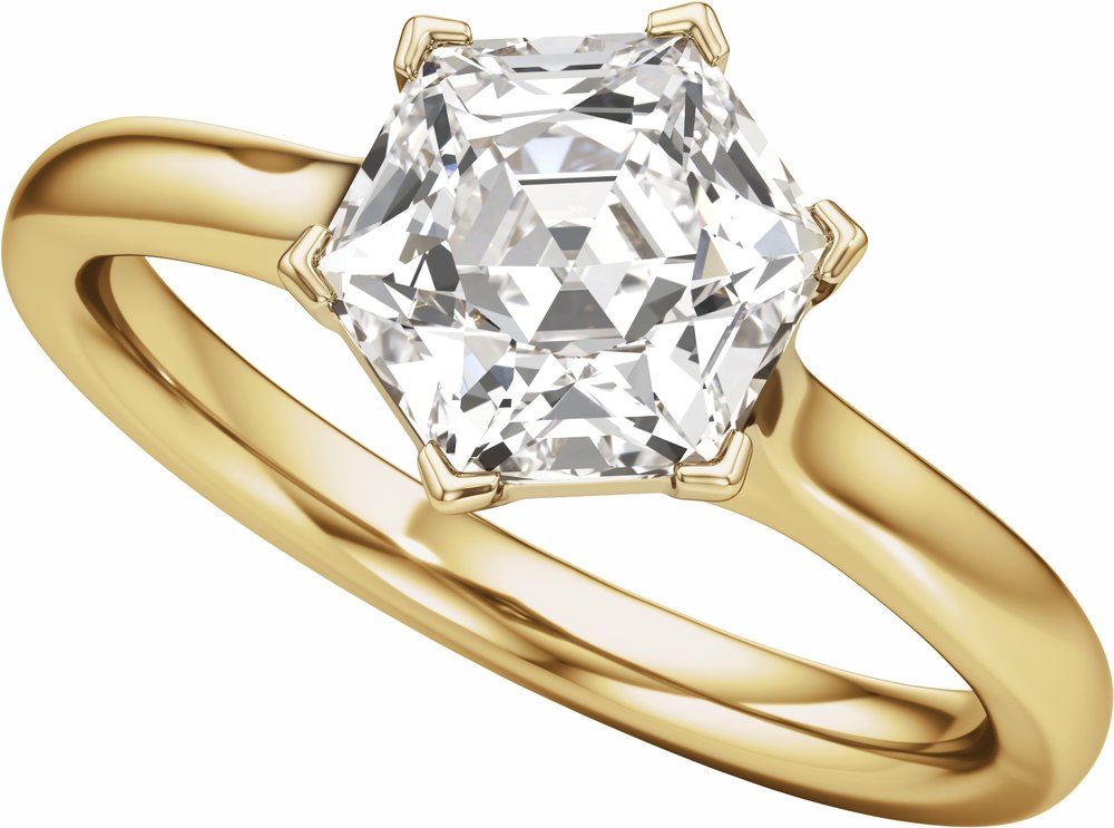 14K Yellow Gold 2 1/8 CTW Lab-Grown Diamond Engagement Ring