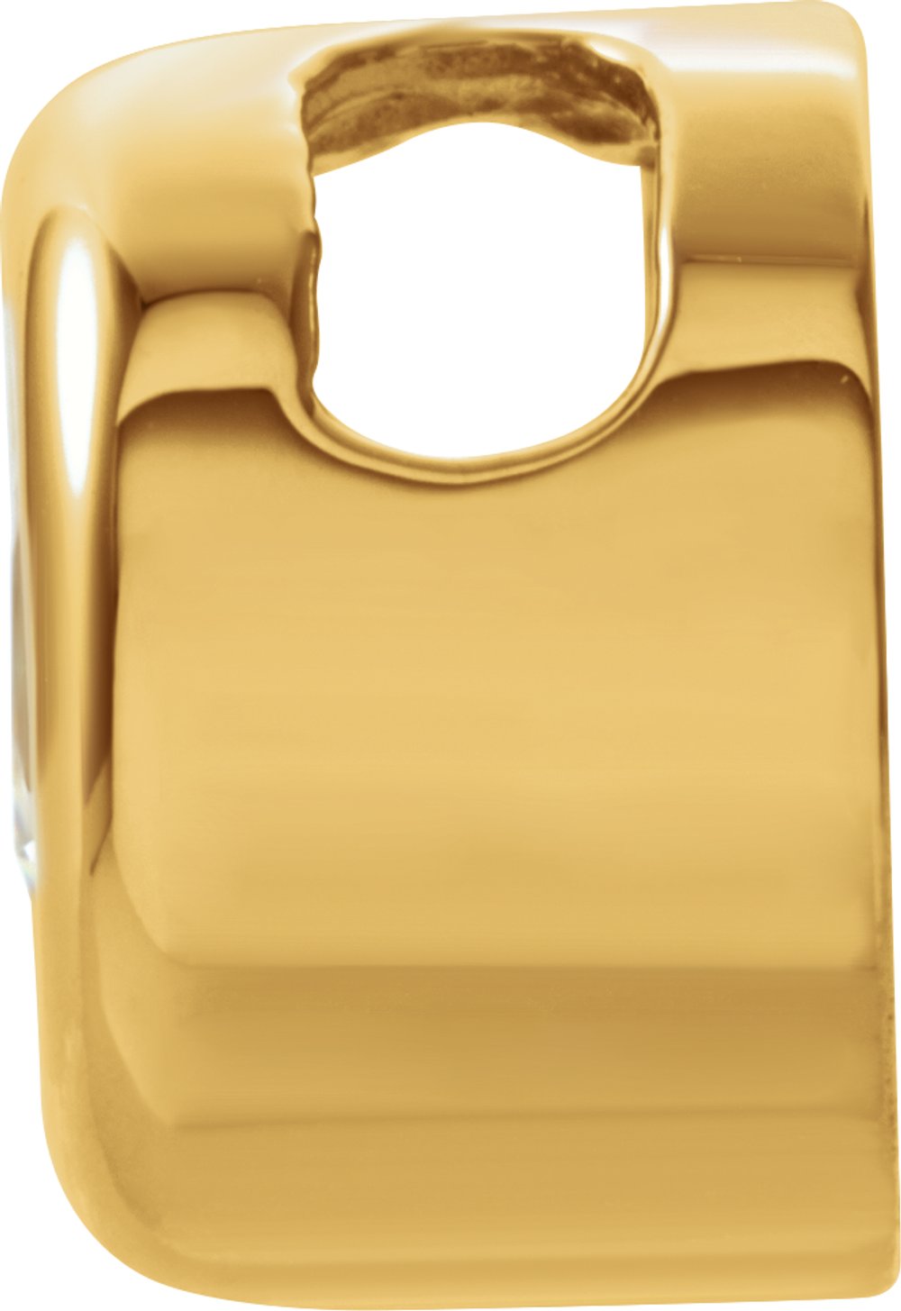 14K Yellow Gold 4 mm Imitation Citrine Pendant