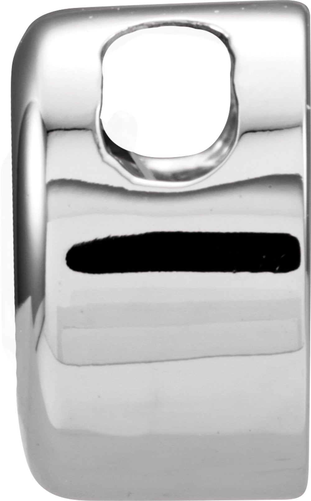 14K White Gold 6 mm Imitation Aquamarine Pendant