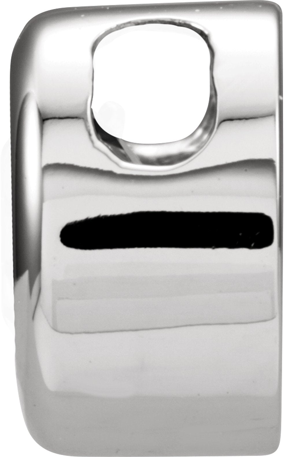 14K White Gold 4 mm Imitation Ruby Pendant