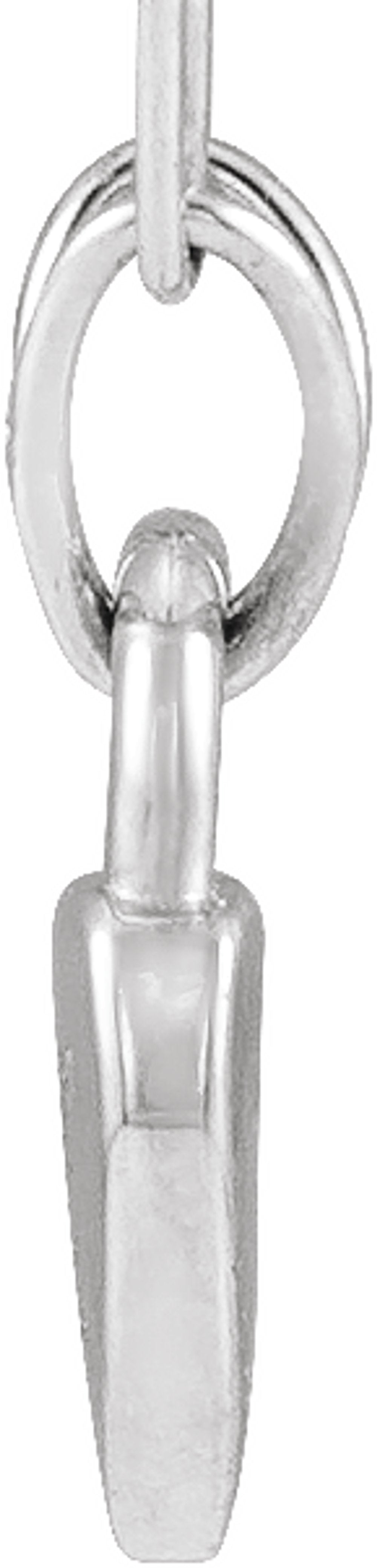 Sterling Silver Engravable Heart Lock 18" Necklace