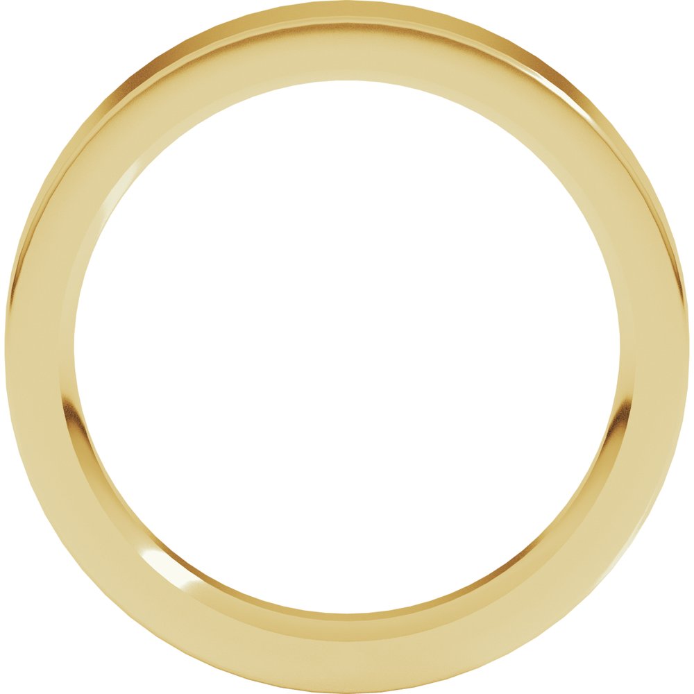 14K Yellow Gold 4 mm Comfort Fit Heavyweight Flat Band