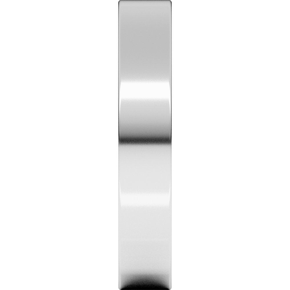 Sterling Silver 4 mm Comfort Fit Heavyweight Flat Band