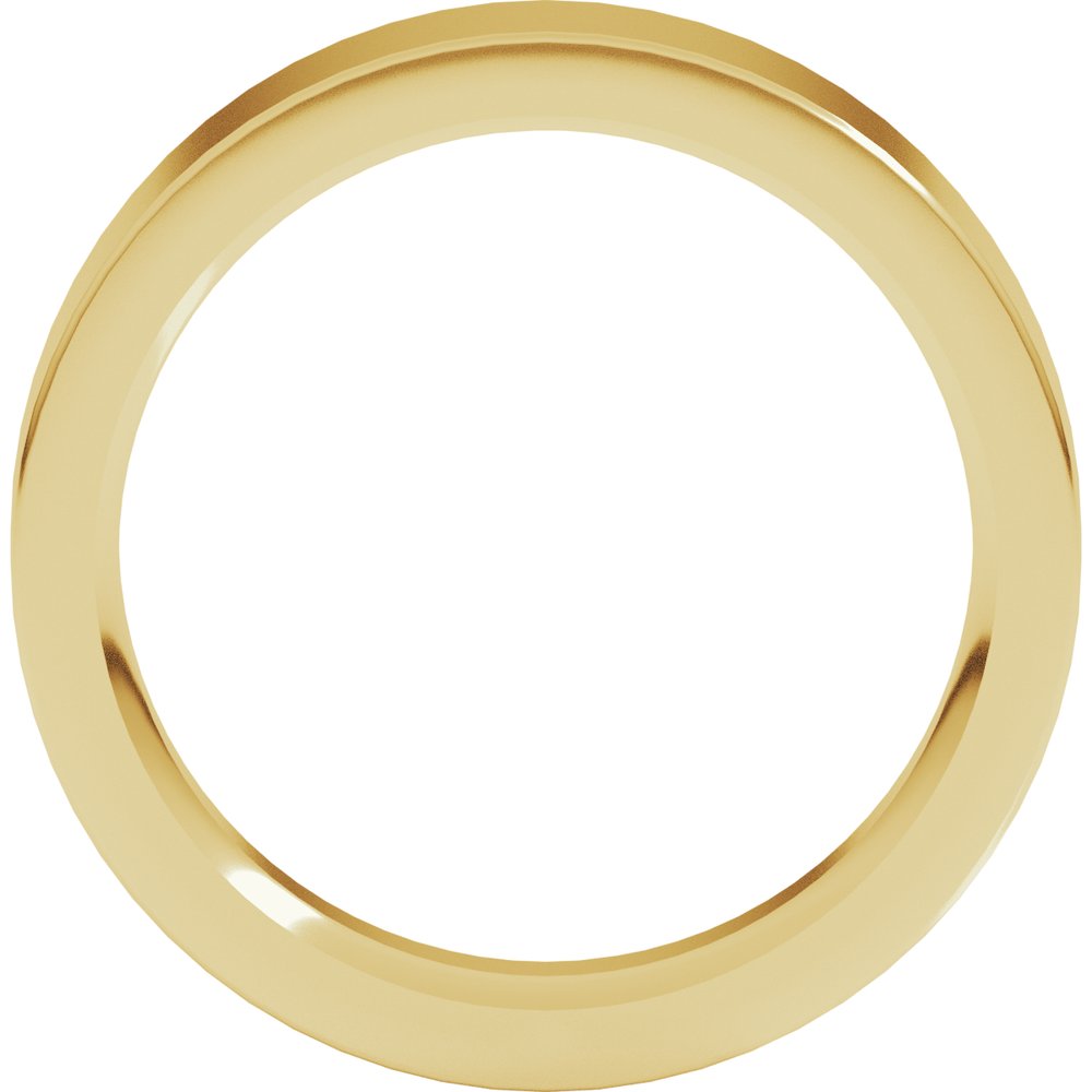 10K Yellow Gold 5 mm Comfort Fit Heavyweight Flat Band