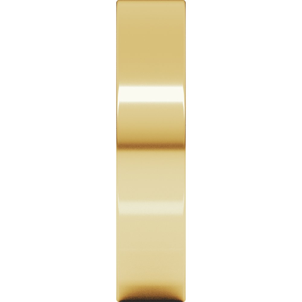 10K Yellow Gold 5 mm Comfort Fit Heavyweight Flat Band