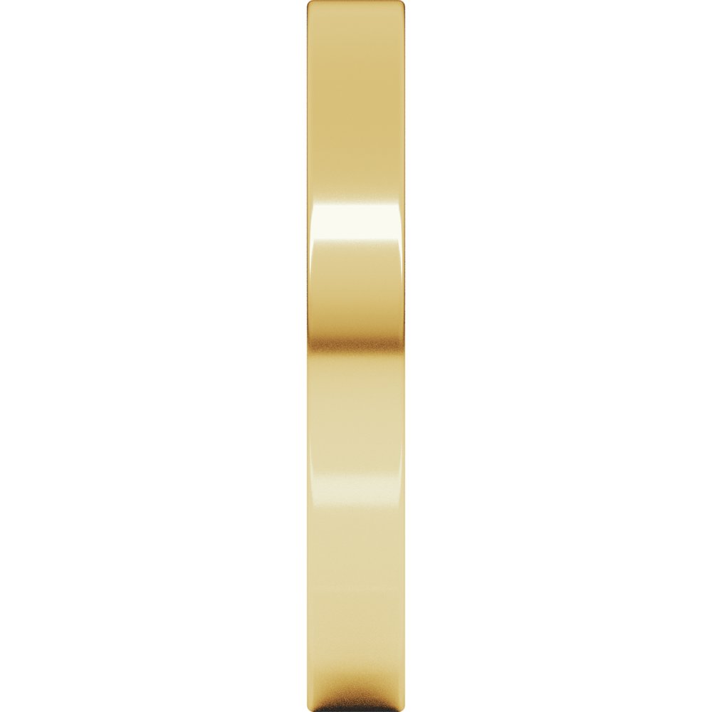 18K Yellow Gold 3 mm Comfort Fit Heavyweight Flat Band