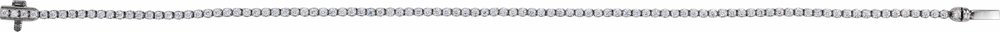 14K White Gold 1 CTW Lab-Grown Diamond Low Profile Line 7" Bracelet