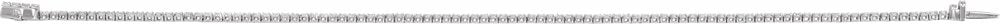 14K White Gold 1 CTW Lab-Grown Diamond Low Profile Line 7" Bracelet