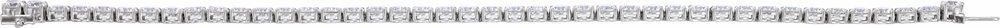 14K White Gold 12 CTW Lab-Grown Diamond Low Profile Line 7" Bracelet