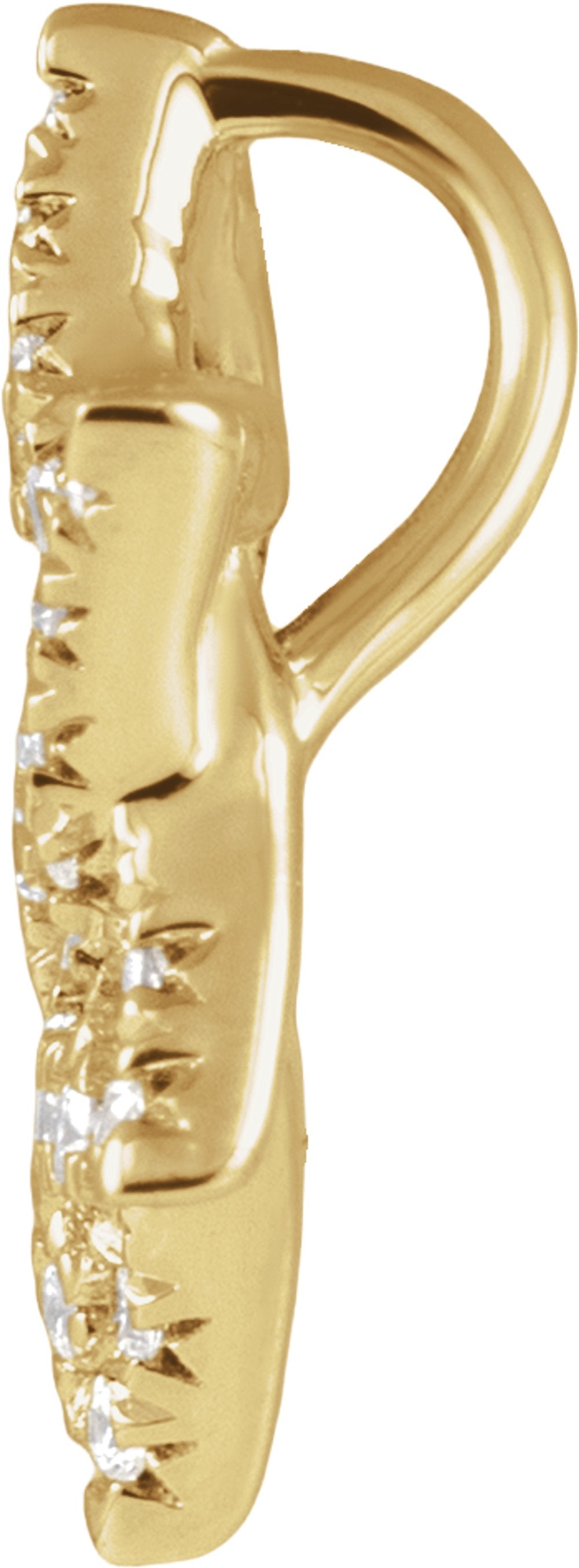 14K Yellow Gold 1/5 CTW Lab-Grown Diamond Star of David Pendant