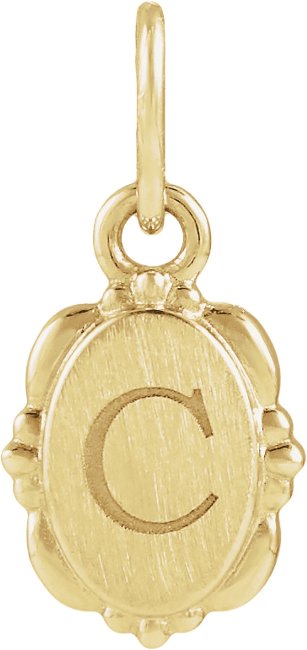 14K Yellow Gold Vintage-Inspired Pendant