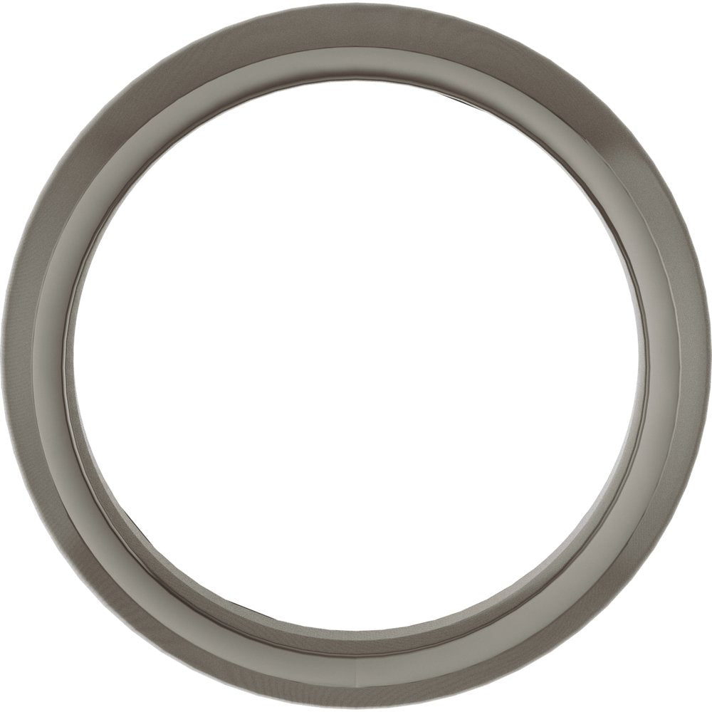 Titanium 5 mm Comfort-Fit Half Round Band Size 10