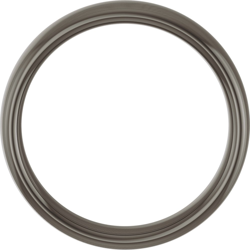 Titanium 5 mm Comfort-Fit Standard Weight European-Style Band Size 7