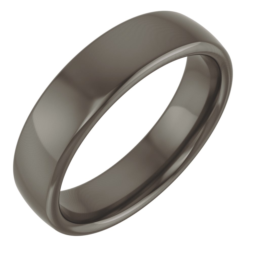 Titanium 5 mm Comfort-Fit Standard Weight European-Style Band Size 7