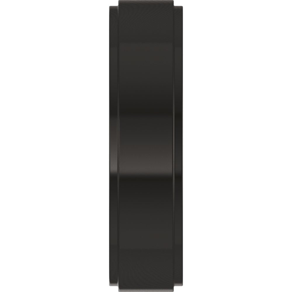 Zirconium 5 mm Stepped-Edge Flat Band Size 9