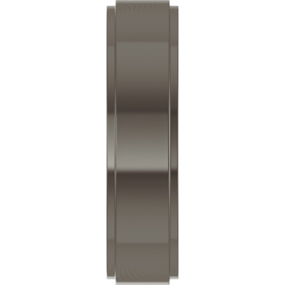 Titanium 5 mm Stepped-Edge Flat Band Size 11