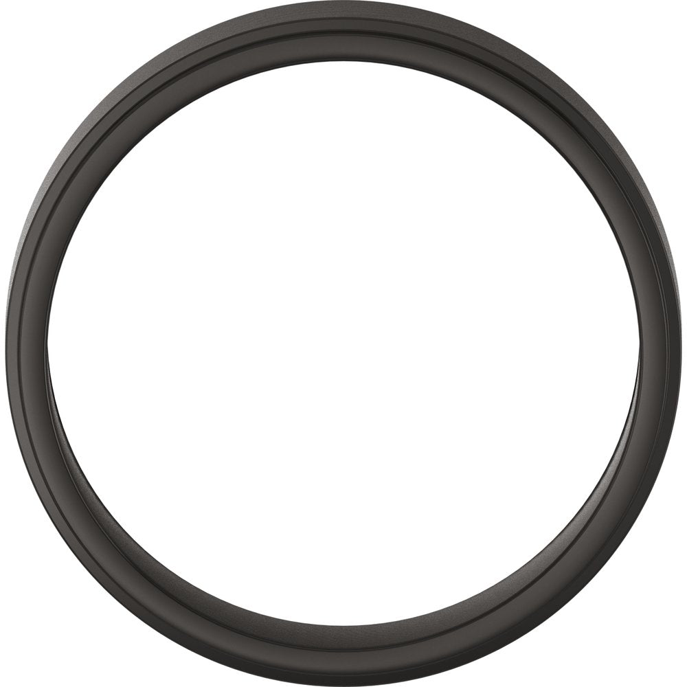 Zirconium 5 mm Stepped-Edge Flat Band Size 9