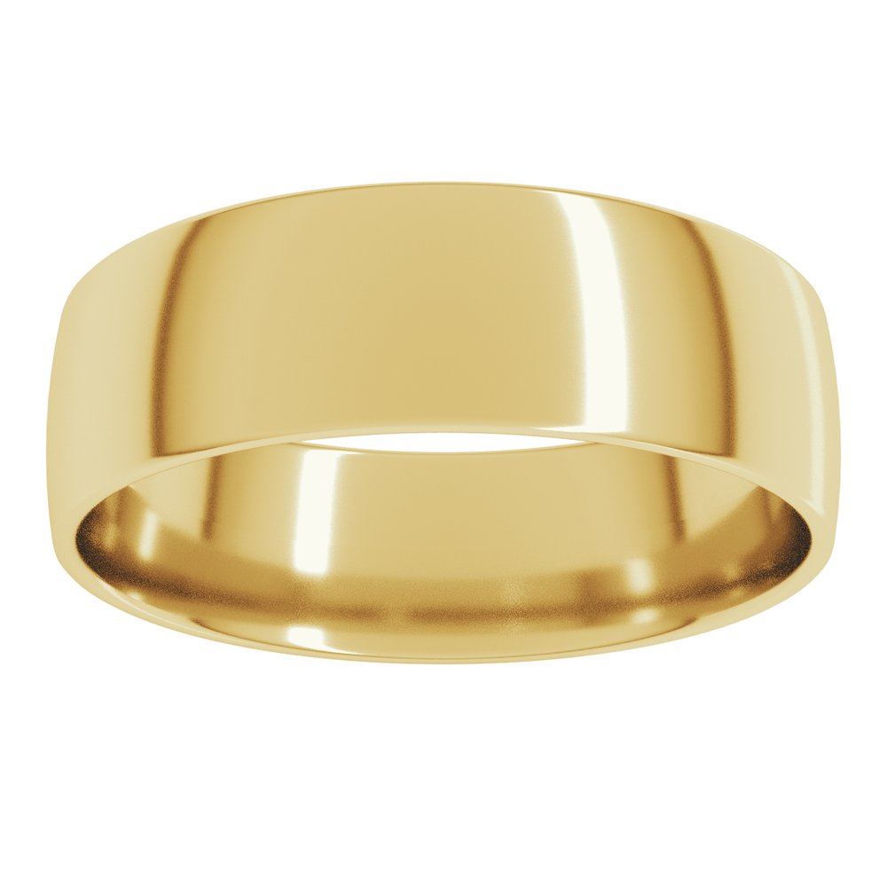 18K Yellow Gold 6 mm Ultra-Lightweight Comfort-Fit European-Style Band Size 8.5
