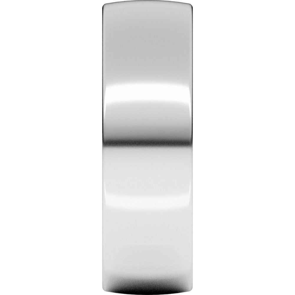 14K White Gold 6 mm Ultra-Lightweight Comfort-Fit European-Style Band Size 9