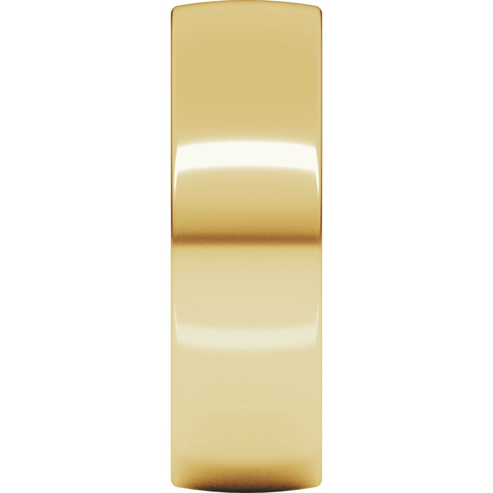 18K Yellow Gold 6 mm Ultra-Lightweight Comfort-Fit European-Style Band Size 8.5