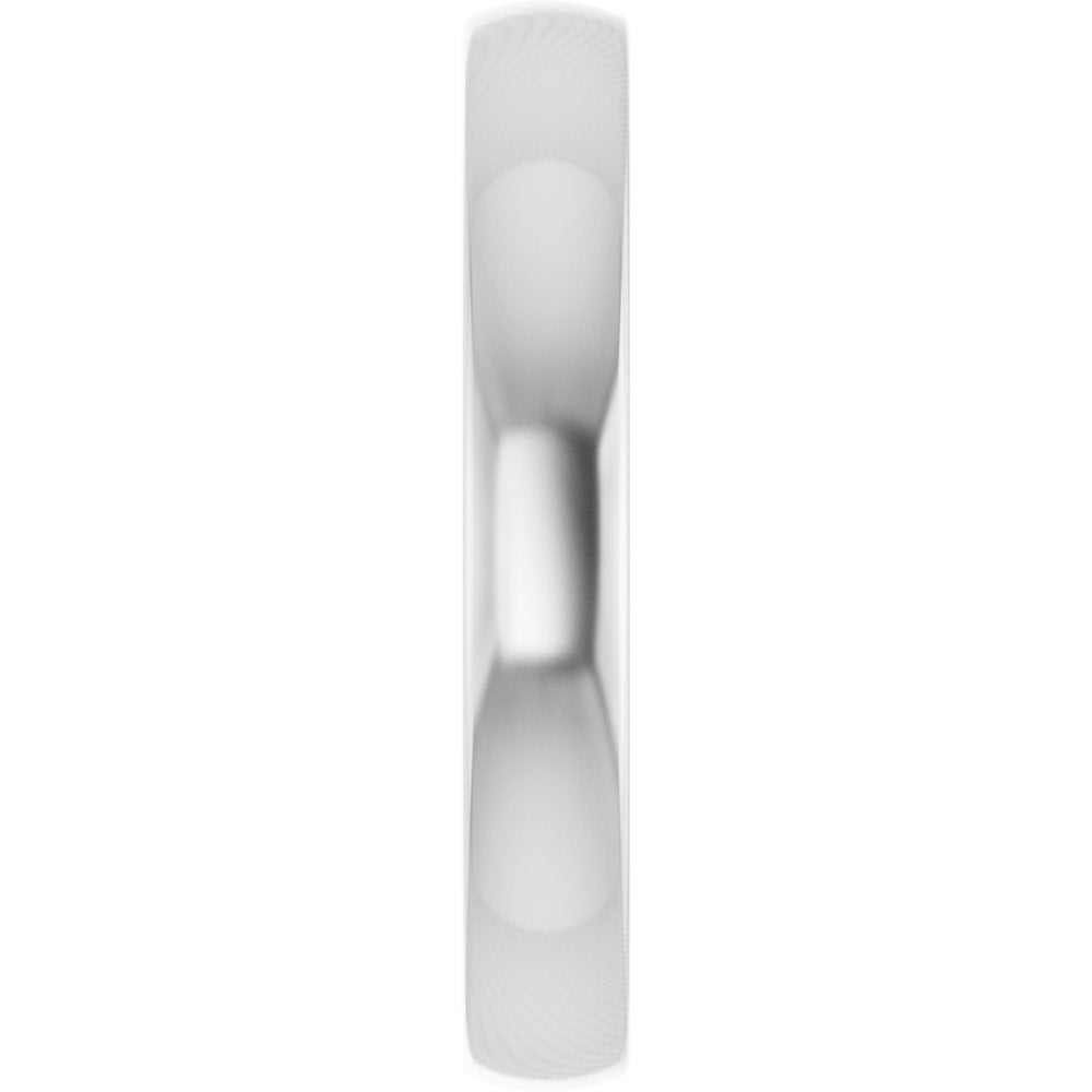 14K White Gold 3 mm Ultra-Lightweight Comfort-Fit European-Style Band Size 7