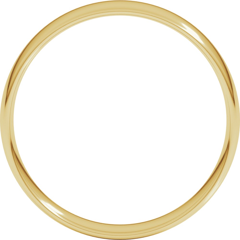 14K Yellow Gold 4.5 mm Ultra-Lightweight Comfort-Fit European-Style Band Size 9