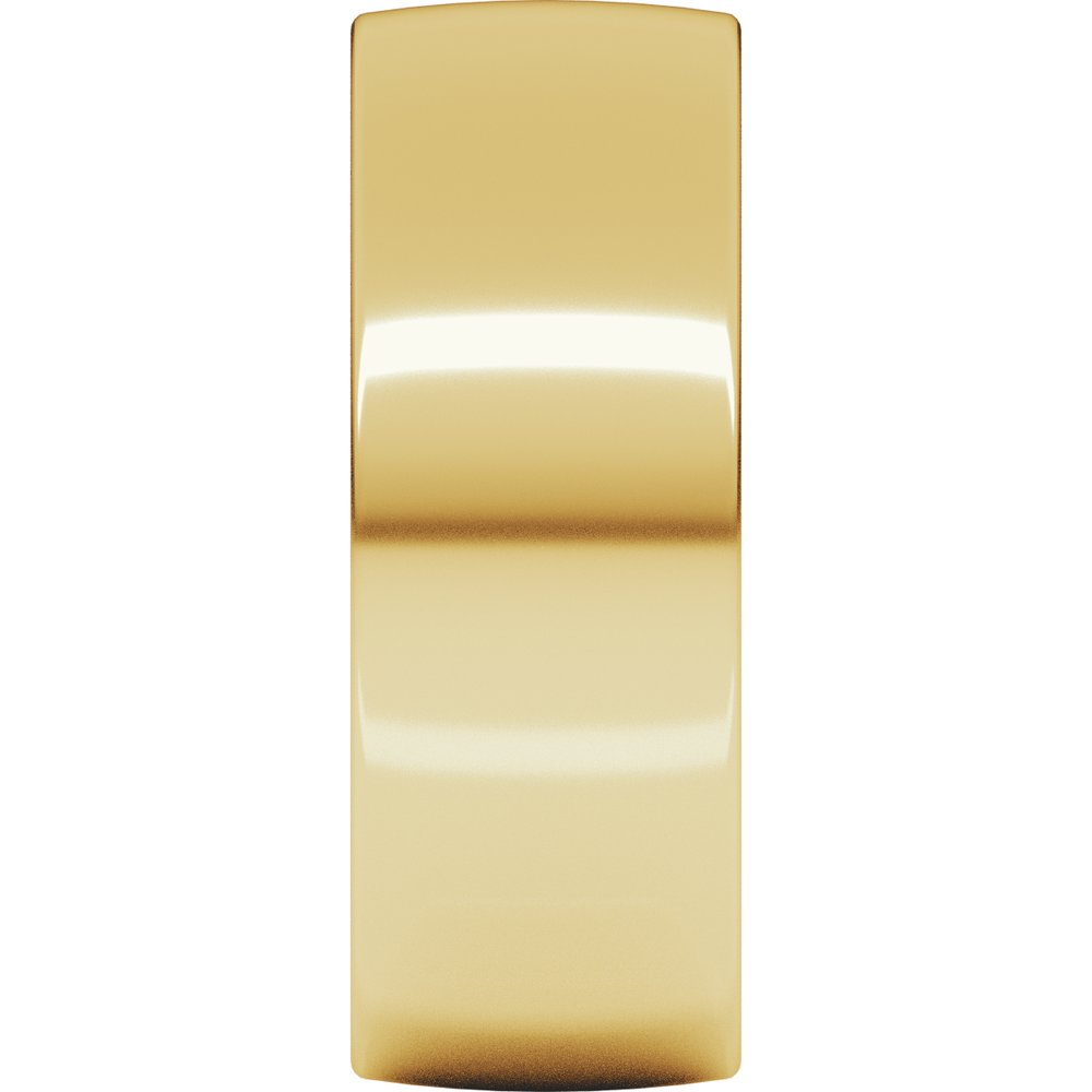 18K Yellow Gold 7 mm Ultra-Lightweight Comfort-Fit European-Style Band Size 8