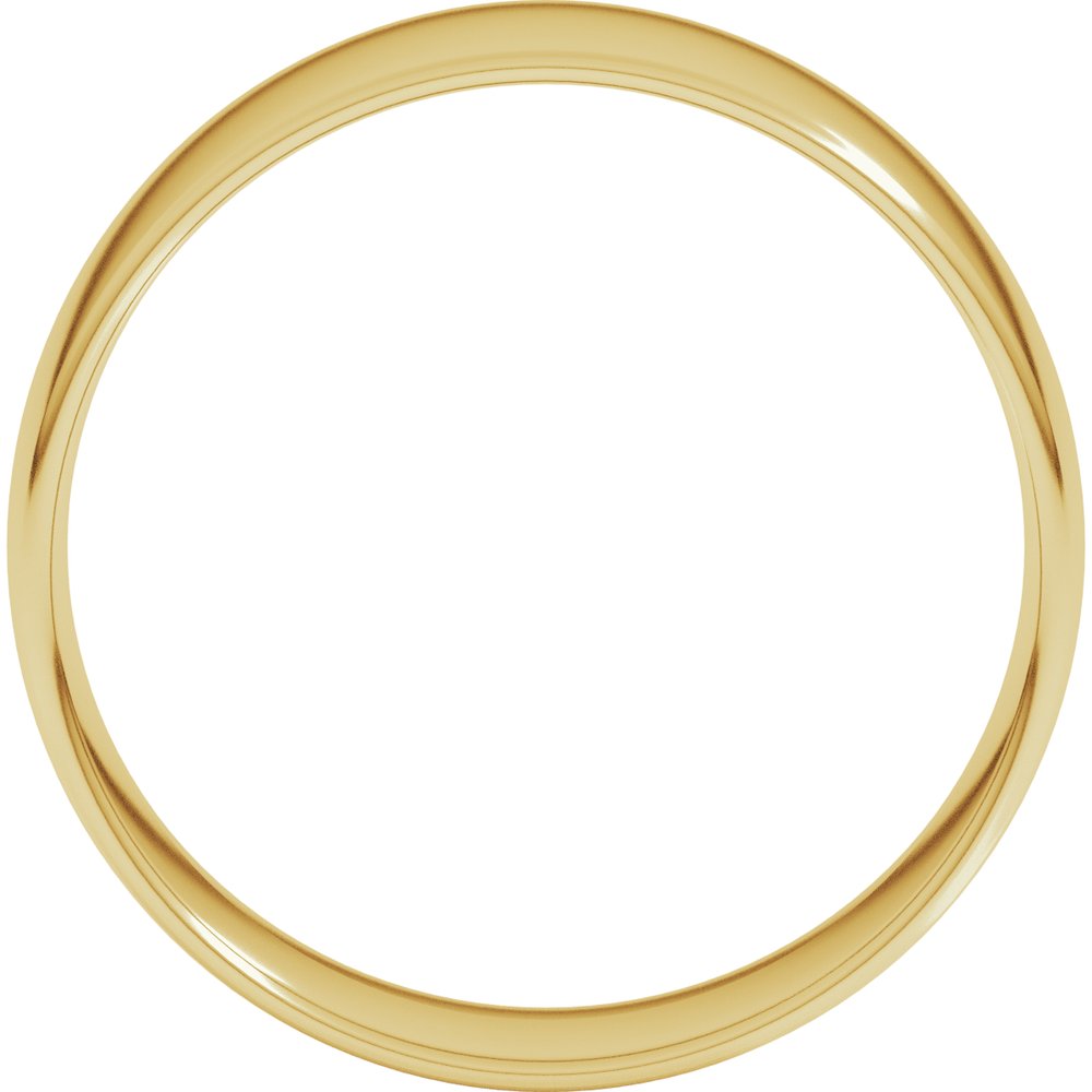 18K Yellow Gold 7 mm Ultra-Lightweight Comfort-Fit European-Style Band Size 8
