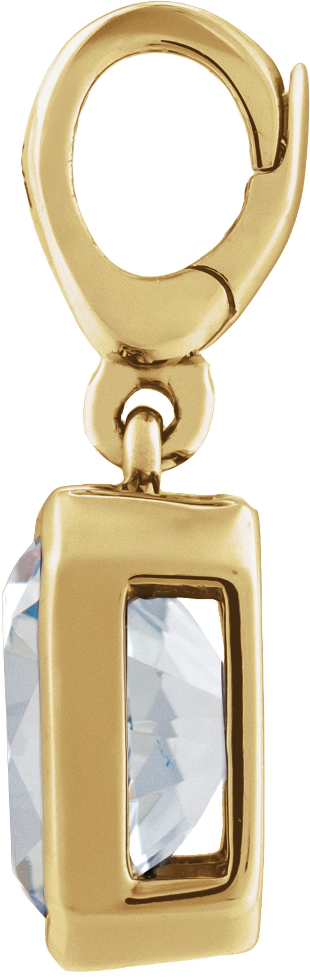 14K Yellow Gold 1CT Lab-Grown Diamond Charm/Pendant