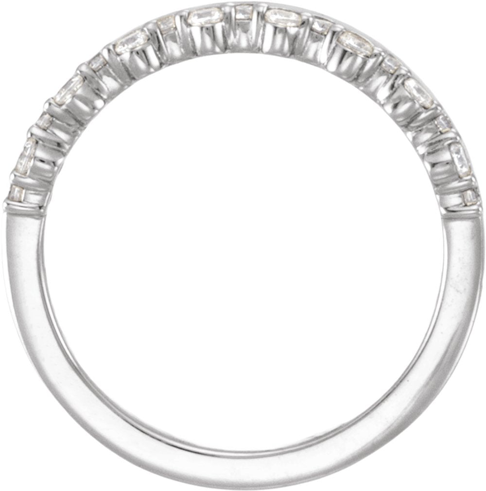 Sterling Silver 1/3 CTW Lab-Grown Diamond Stackable Ring