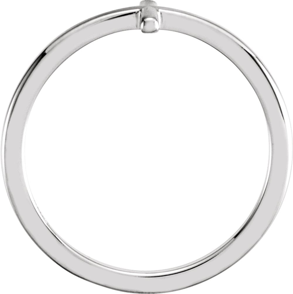 Sterling Silver Side Cross Ring