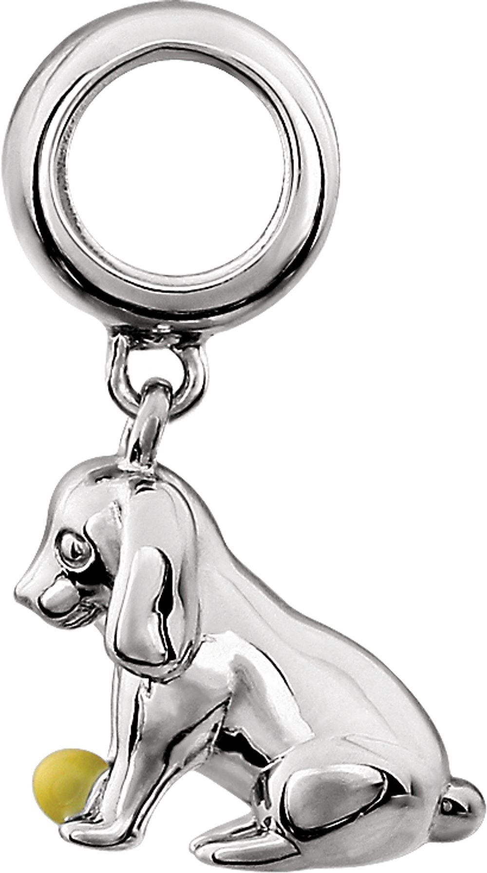 Sterling Silver Kera® Dog Charm