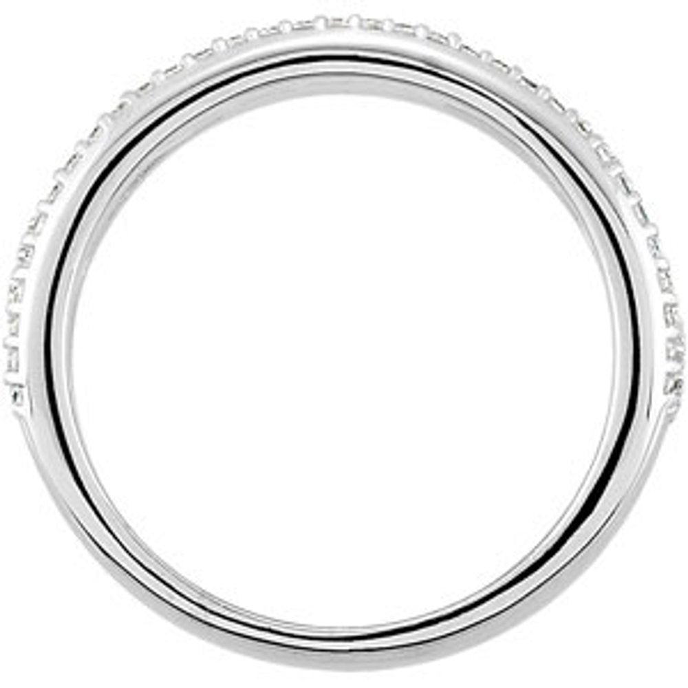 Platinum 5/8 CTW Natural Diamond Anniversary Band